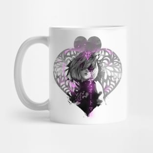 Nier Automata 2B neon love Mug